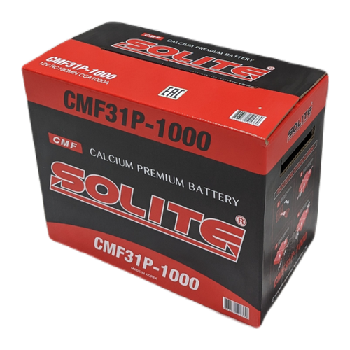 Автомобильный аккумулятор Solite 31P-1000 110 Ач 1000A (330x173x240) 190 min станд. клеммы