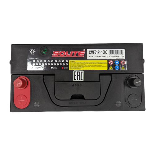 Автомобильный аккумулятор Solite 31P-1000 110 Ач 1000A (330x173x240) 190 min станд. клеммы