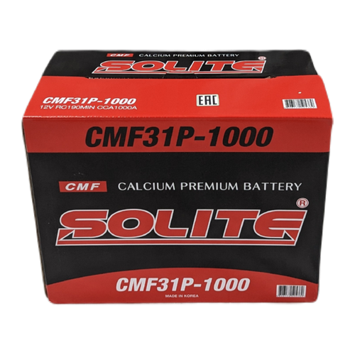 Автомобильный аккумулятор Solite 31P-1000 110 Ач 1000A (330x173x240) 190 min станд. клеммы