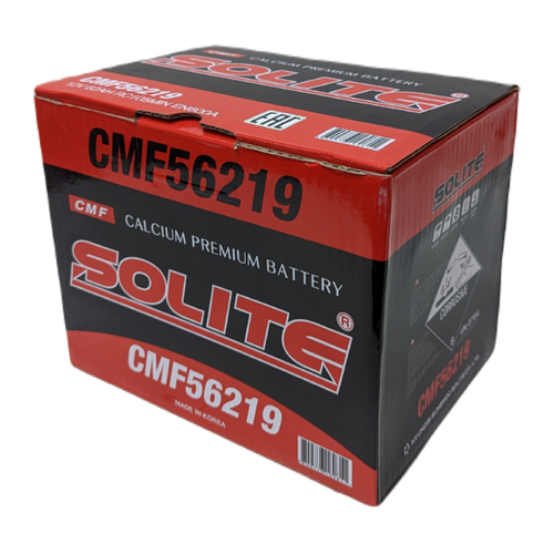 Автомобильный аккумулятор Solite 56219 62 Ач 600А обр. пол. (242x175x190) CMF