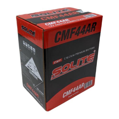 Автомобильный аккумулятор Solite 44AR 44 Ач 350А прям. пол. (187x127x219) с бортиком