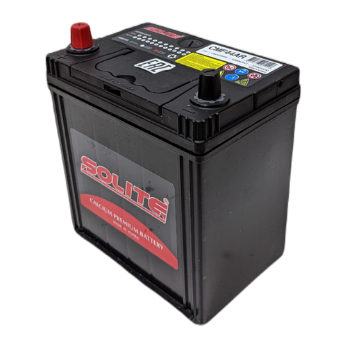 Автомобильный аккумулятор Solite 44AR 44 Ач 350А прям. пол. (187x127x219) с бортиком