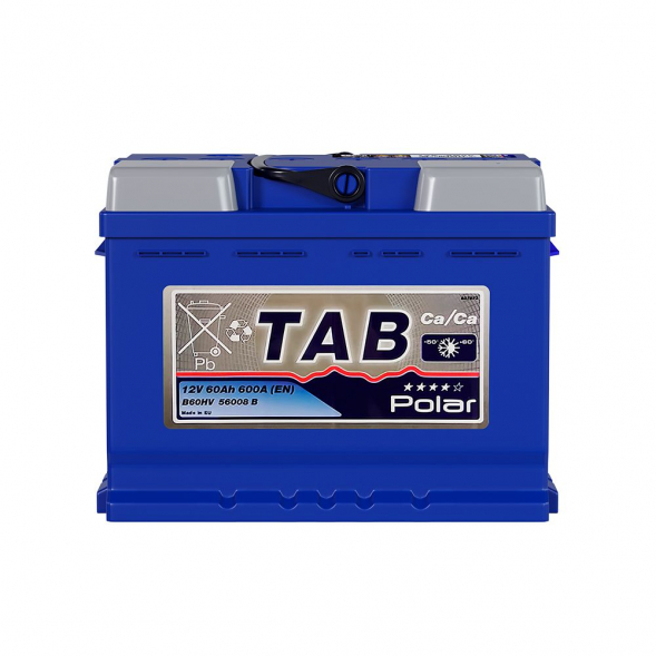 Автомобильный аккумулятор Tab Polar 60 Ач 600A обр. пол. (242x175x190) 121060 56008