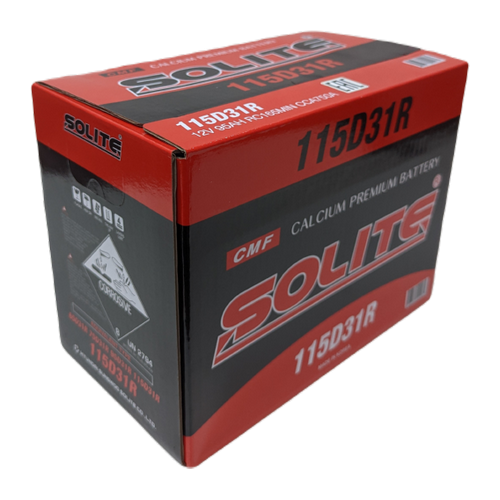Автомобильный аккумулятор Solite 115D31R BH 95 Ач 750A прям. пол. (301x175x225) с бортиком