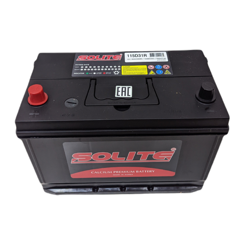Автомобильный аккумулятор Solite 115D31R BH 95 Ач 750A прям. пол. (301x175x225) с бортиком
