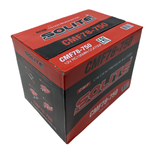 Автомобильный аккумулятор Solite 78-750 85 Ач 750А (260x179x184) RC 135 min, боковые клеммы