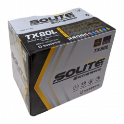 Аккумулятор Solite TAXI 80L 80Ач 640A обр. пол. (262x175x220) с бортиком