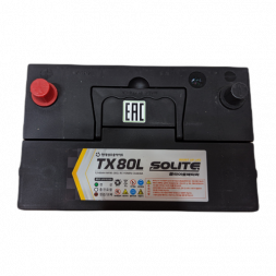 Аккумулятор Solite TAXI 80L 80Ач 640A обр. пол. (262x175x220) с бортиком