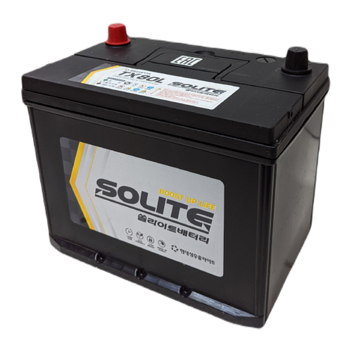 Автомобильный аккумулятор Solite TAXI 80L 80Ач 640A обр. пол. (262x175x220) с бортиком