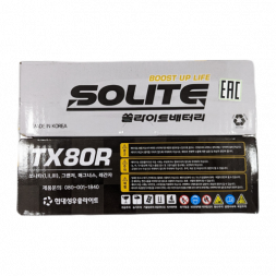 Аккумулятор Solite TAXI 80R 12V 80Ач 640A прям. пол. (262x175x220) с бортиком