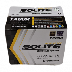 Аккумулятор Solite TAXI 80R 12V 80Ач 640A прям. пол. (262x175x220) с бортиком