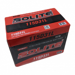 Аккумулятор Solite 115D31L BH 95 Ач 750A обр. пол. (301x175x225) с бортиком