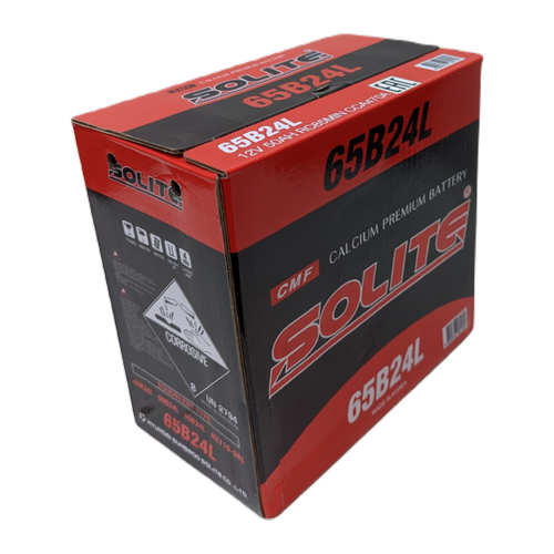 Автомобильный аккумулятор Solite 65B24L 50 Ач 470A обр. пол. (236x128x220) узкие кл.