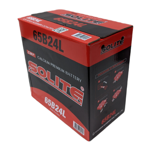 Автомобильный аккумулятор Solite 65B24L 50 Ач 470A обр. пол. (236x128x220) узкие кл.