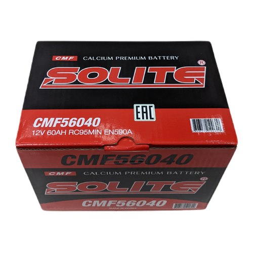 Автомобильный аккумулятор Solite 56040 60 Ач 590А обр. пол. (242x175x175) CMF