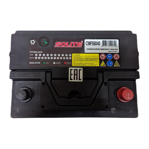 Автомобильный аккумулятор Solite 56040 60 Ач 590А обр. пол. (242x175x175) CMF