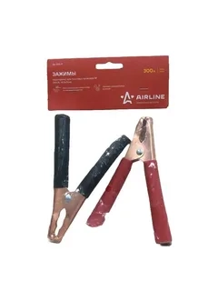 Зажим крокодил пусковых проводов Airline SA-300-P, 300А (комплект 2 шт)