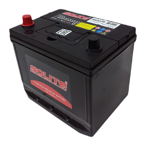 Автомобильный аккумулятор Solite 85D23R BH 70 Ач 580A прям. пол. (230x173x205) с бортиком