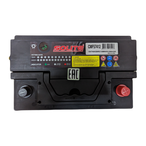 Автомобильный аккумулятор Solite 57412 74 Ач 690А обр. пол. (278x175x190) CMF