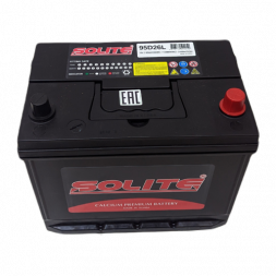 Аккумулятор Solite 95D26L BH 85 Ач 650A обр. пол. (260x168x220) с бортиком