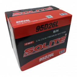 Аккумулятор Solite 95D26L BH 85 Ач 650A обр. пол. (260x168x220) с бортиком