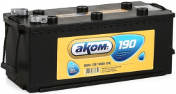 Аккумулятор АКОМ (Akom) 190 Ач обр. пол. 1200А (513x215x223) Евро авто