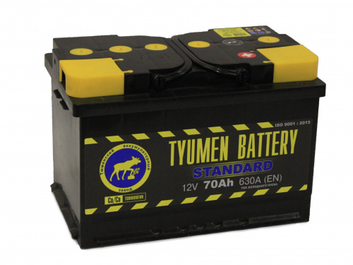 Автомобильный аккумулятор Tyumen Battery Standard 70 Ач обр. пол. 630A (278x175x190)
