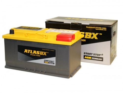 Автомобильный аккумулятор ATLAS AGM 105 Ач 950A обр. пол. (393x175x190) SA 605020 Start Stop