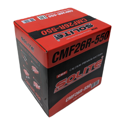 Автомобильный аккумулятор Solite 26R-550 60 Ач 550А обр. пол. (206x172x205) с бортиком