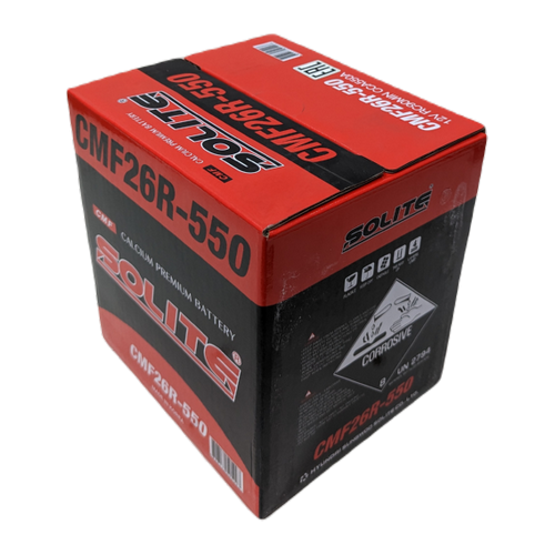 Автомобильный аккумулятор Solite 26R-550 60 Ач 550А обр. пол. (206x172x205) с бортиком