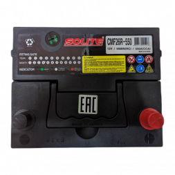 Аккумулятор Solite 26R-550 60 Ач 550А обр. пол. (206x172x205) с бортиком