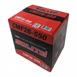 Аккумулятор Solite 26-550 60 Ач 550А прям. пол. (206x172x205) с бортиком