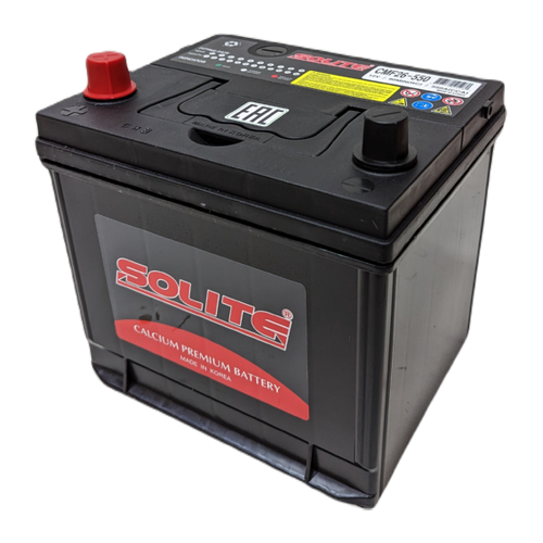 Автомобильный аккумулятор Solite 26-550 60 Ач 550А прям. пол. (206x172x205) с бортиком