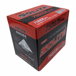 Аккумулятор Solite 75D23L BH 65 Ач 550A обр. пол. (232x173x225) с бортиком