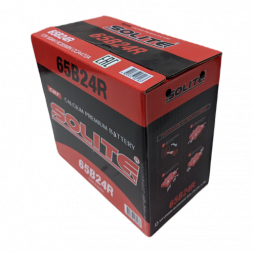 Аккумулятор Solite 65B24R 50 Ач 470A прям. пол. (236x128x220) узкие кл.