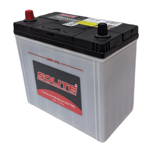 Автомобильный аккумулятор Solite 65B24R 50 Ач 470A прям. пол. (236x128x220) узкие кл.