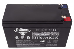 Аккумулятор RuTrike 6-F-9 (151x65x100) 12V 9 Ач С20