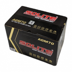 Аккумулятор Solite AGM 70 Ач 760A обр. пол. (278x175x190) Start Stop