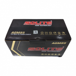 Аккумулятор Solite AGM 95 Ач 850A обр. пол. (353x175x190) Start Stop