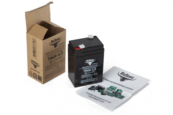 Аккумулятор RuTrike TNG6-4,5 (70x47x106) 6V 4,5 Ач C20 для ИБП (UPS)