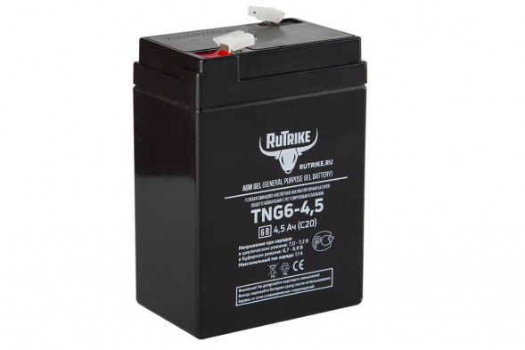 Аккумулятор RuTrike TNG6-4,5 (70x47x106) 6V 4,5 Ач C20 для ИБП (UPS)