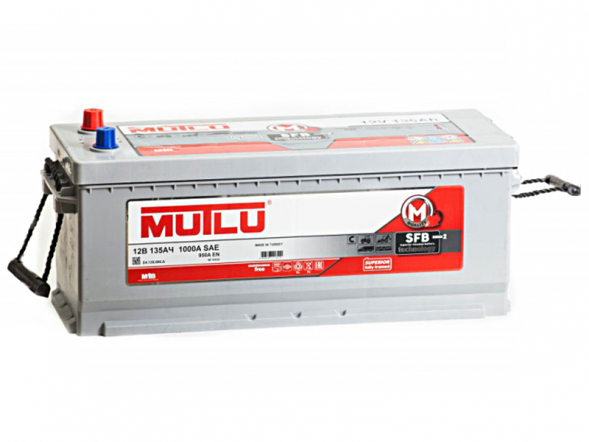 Автомобильный аккумулятор Mutlu 135 Ач 950A обр. пол. 63534 (510x189x195)