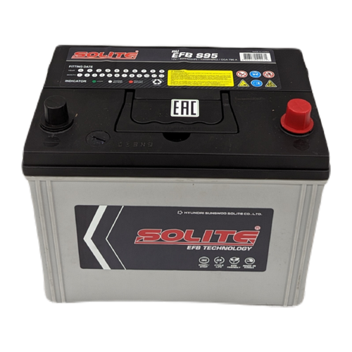 Автомобильный аккумулятор Solite S95 80 Ач 790A обр. пол. (260x173x225) EFB Start Stop