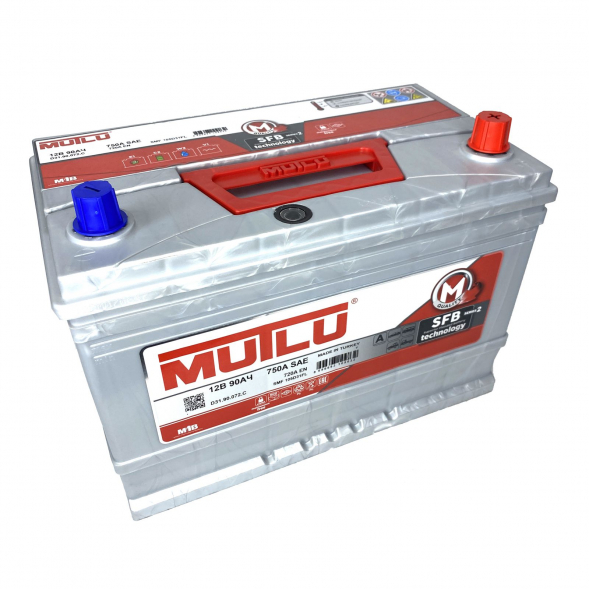 Автомобильный аккумулятор Mutlu 105D31FL 90 Ач 720A обр. пол. (306x175x224) D31.90.072.C