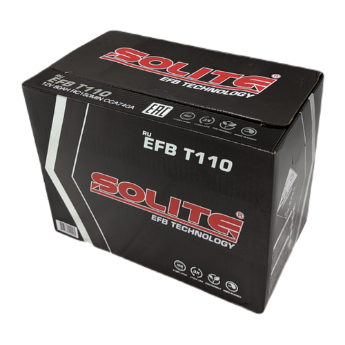 Автомобильный аккумулятор Solite EFB T110 Start-Stop (90R 880A 306x173x225)