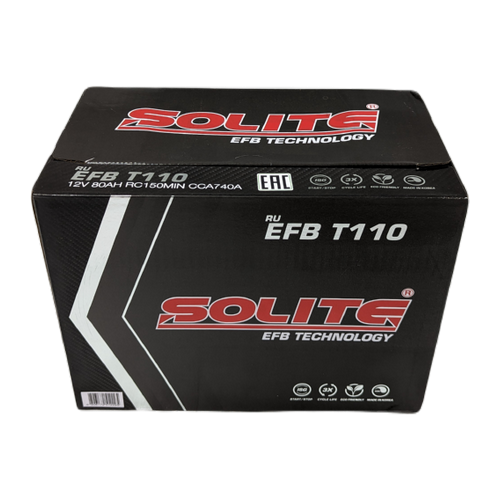 Автомобильный аккумулятор Solite EFB T110 Start-Stop (90R 880A 306x173x225)