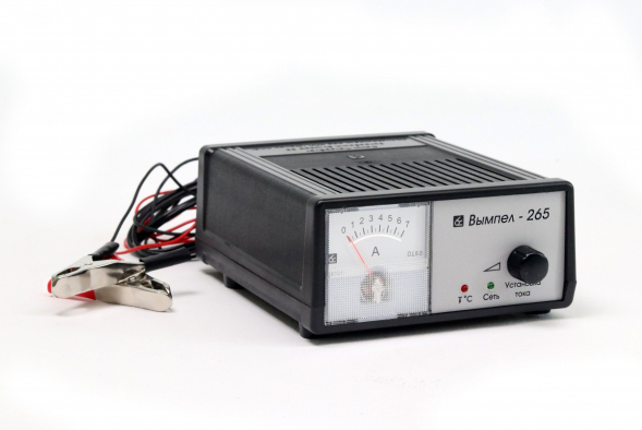 Зарядное устройство Вымпел 265 (автомат/ручн, 0-7A, 12В, стрелочный амперм.)
