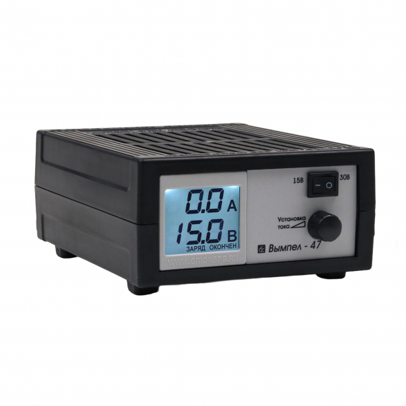 Зарядное устройство Вымпел 47 (автомат, 0-20А, 15/30В жк индикатор)