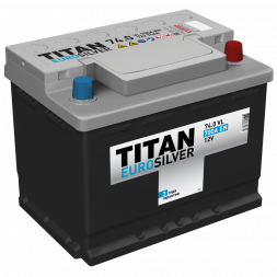 Аккумулятор Titan Euro Silver 74 Ач 700A обр. пол. (278x175x175) 6СТ-74.0 VL низкий