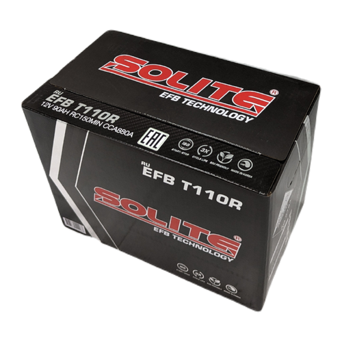 Автомобильный аккумулятор Solite EFB T110R Start-Stop (90L 880A 306x173x225)